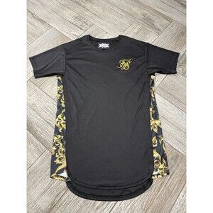 Mens Siksilk Sik Silk T-Shirt Designer Logo Crew Neck Gym Shirt